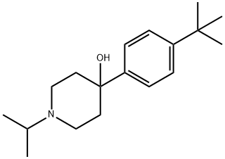 4-(4-(TERT-BUTYL)PHENYL)-1-ISOPROPYLPIPERIDIN-4-OL Struktur