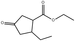 ETHYL 2-ETHYL-4-OXOCYCLOPENTANECARBOXYLATE Struktur