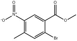 2-Bromo-4-methyl-5-nitro-benzoic acid methyl ester Struktur