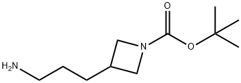 tert-butyl 3-(3-aminopropyl)azetidine-1-carboxylate Struktur