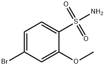 4-BROMO-2-METHOXYBENZENESULFONAMIDE Struktur