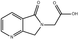 (5-Oxo-5,7-dihydro-pyrrolo[3,4-b]pyridin-6-yl)-acetic acid Struktur