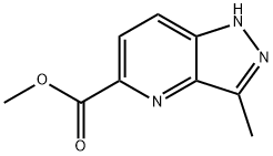 methyl 3-methyl-1H-pyrazolo[4,3-b]pyridine-5-carboxylate Struktur