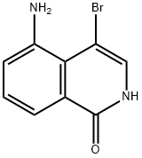 5-amino-4-bromo-1,2-dihydroisoquinolin-1-one Struktur