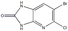 6-Bromo-5-chloro-1H-imidazo[4,5-b]pyridin-2(3H)-one Struktur