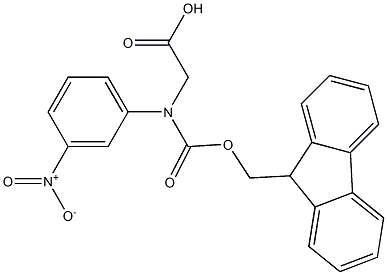 N-Fmoc-S-3-Nitrophenylglycine Struktur