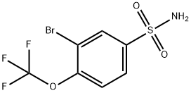 3-BROMO-4-(TRIFLUOROMETHOXY)BENZENESULFONAMIDE Struktur