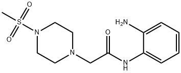 N-(2-Amino-phenyl)-2-(4-methanesulfonyl-piperazin-1-yl)-acetamide Struktur