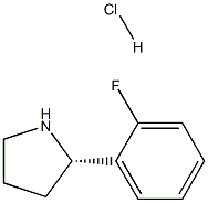 (2S)-2-(2-FLUOROPHENYL)PYRROLIDINE HYDROCHLORIDE Struktur