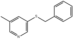 3-Methyl-5-[(phenylmethyl)thio]pyridine