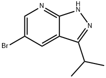 5-bromo-3-isopropyl-1H-pyrazolo[3,4-b]pyridine Struktur