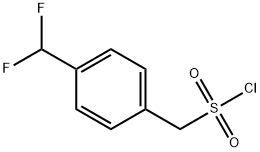 [4-(DIFLUOROMETHYL)PHENYL]METHANESULFONYL CHLORIDE Struktur