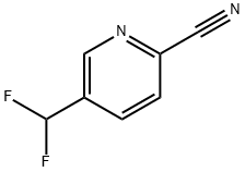 5-(Difluoromethyl)picolinonitrile Struktur