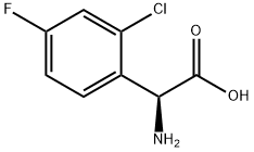 (2S)-2-AMINO-2-(2-CHLORO-4-FLUOROPHENYL)ACETIC ACID Struktur