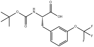 N-Boc-3-trifluoromethoxy-L-phenylalanine Struktur