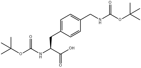 N-Boc-L-4-Boc-aminomethylPhenylalanine Struktur