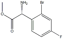 METHYL(2R)-2-AMINO-2-(2-BROMO-4-FLUOROPHENYL)ACETATE Struktur