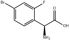 (2S)-2-AMINO-2-(4-BROMO-2-FLUOROPHENYL)ACETIC ACID Struktur