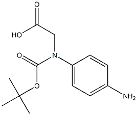 R-4-Amino(Boc)-Phenylglycine Struktur