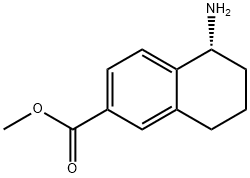 METHYL(5R)-5-AMINO-5,6,7,8-TETRAHYDRONAPHTHALENE-2-CARBOXYLATE Struktur