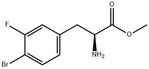 Methyl 4-bromo-3-fluoro-L-phenylalaninate HCl Struktur