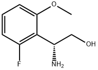 (2R)-2-AMINO-2-(6-FLUORO-2-METHOXYPHENYL)ETHAN-1-OL Struktur