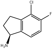 (1S)-4-CHLORO-5-FLUORO-2,3-DIHYDRO-1H-INDEN-1-AMINE Struktur