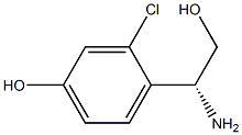 4-((1R)-1-AMINO-2-HYDROXYETHYL)-3-CHLOROPHENOL Struktur