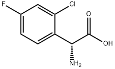 (2R)-2-AMINO-2-(2-CHLORO-4-FLUOROPHENYL)ACETIC ACID Struktur