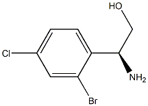 (2S)-2-AMINO-2-(2-BROMO-4-CHLOROPHENYL)ETHAN-1-OL Struktur