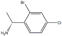 (1R)-1-(2-BROMO-4-CHLOROPHENYL)ETHYLAMINE Struktur