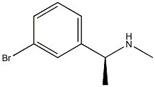 [(1S)-1-(3-BROMOPHENYL)ETHYL](METHYL)AMINE Struktur