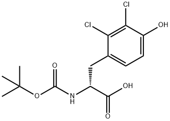 (R)-2-((TERT-BUTOXYCARBONYL)AMINO)-3-(2,3-DICHLORO-4-HYDROXYPHENYL)PROPANOIC ACID Struktur