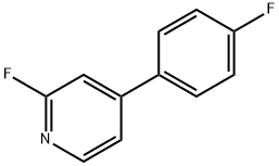 2-FLUORO-4-(4-FLUOROPHENYL)PYRIDINE Struktur