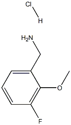 3-FLUORO-2-METHOXYBENZYLAMINE HYDROCHLORIDE Struktur