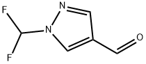 1-(difluoromethyl)-1H-pyrazole-4-carbaldehyde Struktur