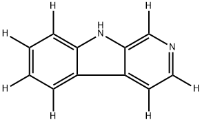 1,3,4,5,6,7,8-heptadeuterio-9H-pyrido[3,4-b]indole Struktur