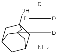 3-(1-amino-1,2,2,2-tetradeuterioethyl)adamantan-1-ol Struktur