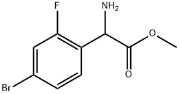 METHYL2-AMINO-2-(4-BROMO-2-FLUOROPHENYL)ACETATE Struktur