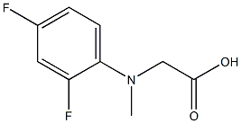 (2,4-Difluoro-phenyl)-methylamino-acetic acid Struktur