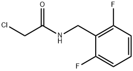 2-chloro-N-(2,6-difluorobenzyl)acetamide Struktur