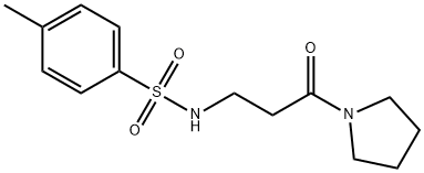 4-METHYL-N-(3-OXO-3-(PYRROLIDIN-1-YL)PROPYL)BENZENESULFONAMIDE Struktur