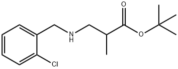 tert-butyl 3-{[(2-chlorophenyl)methyl]amino}-2-methylpropanoate Struktur