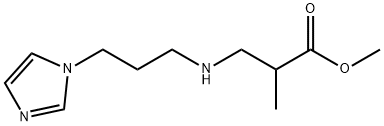 methyl 3-{[3-(1H-imidazol-1-yl)propyl]amino}-2-methylpropanoate Struktur