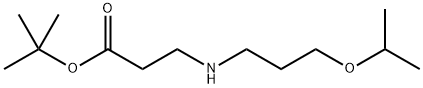 tert-butyl 3-{[3-(propan-2-yloxy)propyl]amino}propanoate Struktur