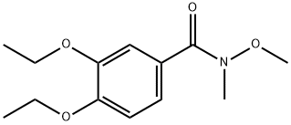 3,4-diethoxy-N-methoxy-N-methylbenzamide Struktur