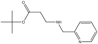 tert-butyl 3-{[(pyridin-2-yl)methyl]amino}propanoate Struktur