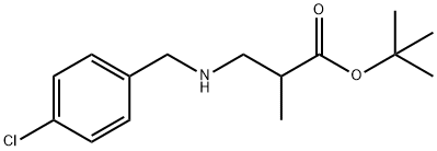 tert-butyl 3-{[(4-chlorophenyl)methyl]amino}-2-methylpropanoate Struktur