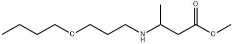 methyl 3-[(3-butoxypropyl)amino]butanoate Struktur