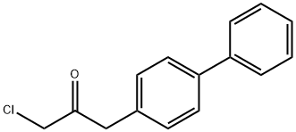 1-{[1,1-biphenyl]-4-yl}-3-chloropropan-2-one Struktur